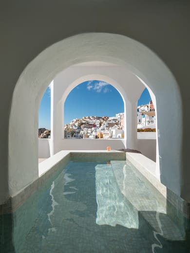 Cave Pool Suites with Private Cave Pool | Volcano & Caldera and sea View