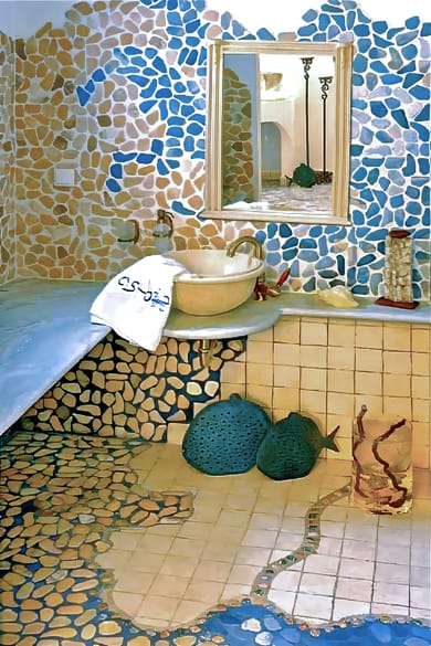 Executive Suite with open air couples Jacuzzi in private panoramic terrace with sea/volcano/caldera view