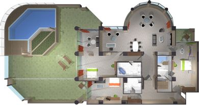 Presidential Suite Sea View with Personal Pool Signature Collection