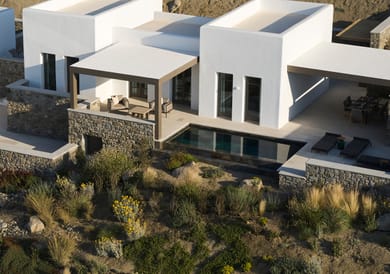 3 Bedroom | Rose Villa with Private Heated Pool | Mykonos Town - Megali Ammos