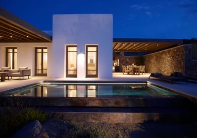 3 Bedroom | Rose Villa with Private Heated Pool | Mykonos Town - Megali Ammos