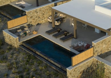 2 Bedroom | Freesia Villa with Private Heated Pool | Mykonos Town - Megali Ammos