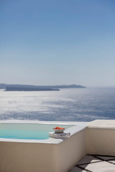 Honeymoon Suite Plunge Pool Caldera Sea View