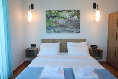 Family Studio with 2 Balconies and Sea View