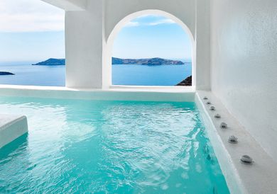 Cave Pool Suite - Private Caldera Sea Sunset view