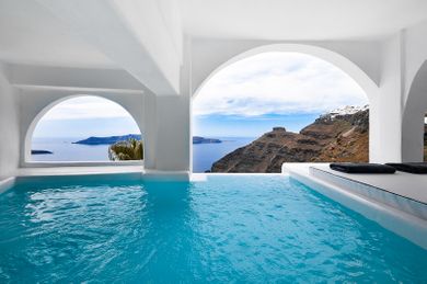 Cave pool Villa - Private Caldera Sea Sunset view