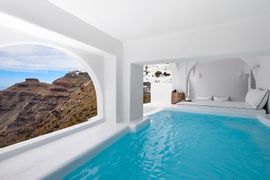 Cave pool Villa - Private Caldera Sea Sunset view