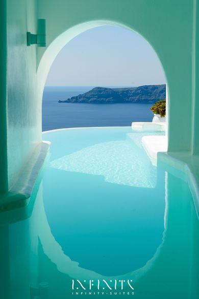 Honeymoon Pool Suite - Private Caldera Sea Sunset view