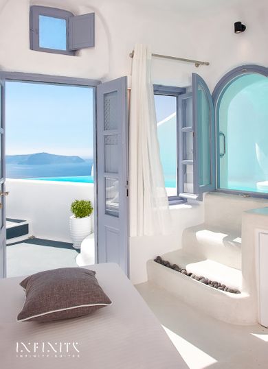 Honeymoon Pool Villa - Private Caldera Sea Sunset view