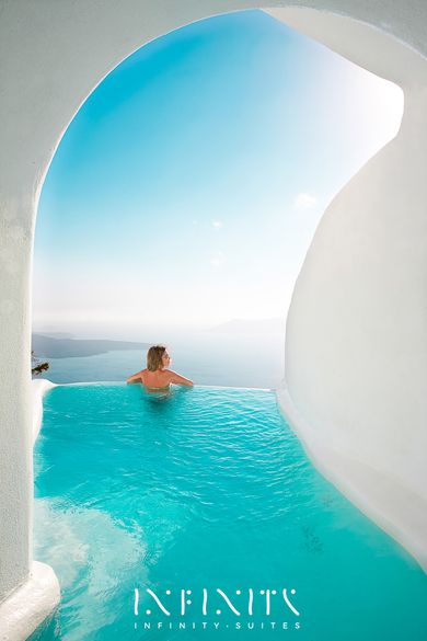 Honeymoon Pool Villa - Private Caldera Sea Sunset view