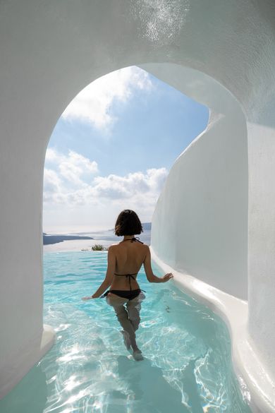 Honeymoon Pool Villa - Private Caldera Sea Sunset view