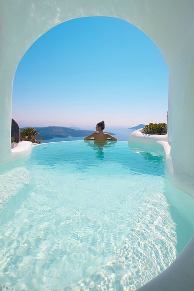 Infinity Pool Villa - Private Caldera Sea Sunset view