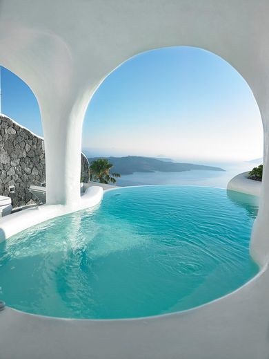 Infinity Pool Villa - Private Caldera Sea Sunset view