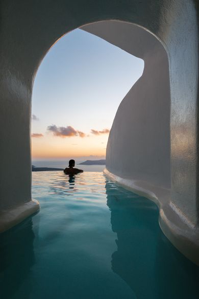 Infinity Pool Villa - Private Caldera Sea Sunset view
