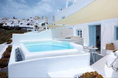 Junior Pool Suite - Private Caldera Sea Sunset view