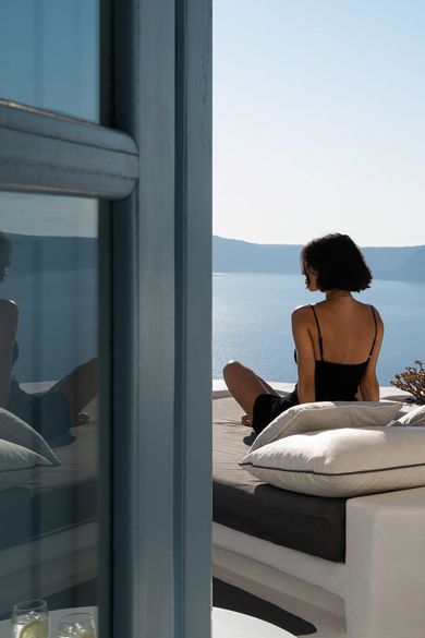 Junior Suite - Private Caldera Sea Sunset view