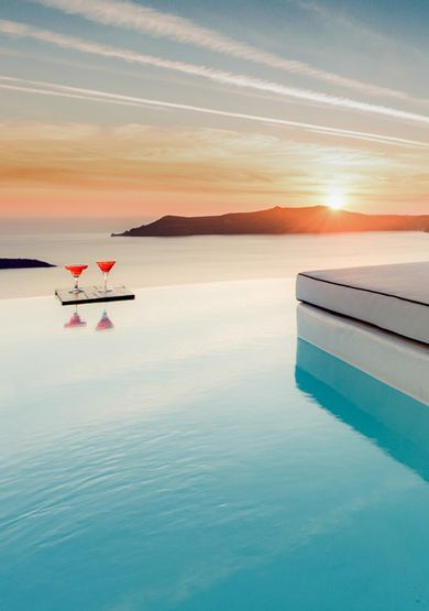 Superior Pool Suite - Private Caldera Sea Sunset view
