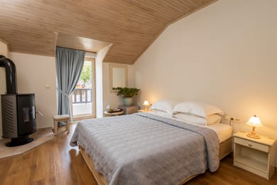 Classic Attic Double Room with Village View