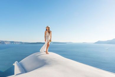 Elite Suite with Private Heated Outdoor Pool & Caldera Sea View