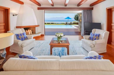 The Palace Suite Sea View with a Private Heated Pool