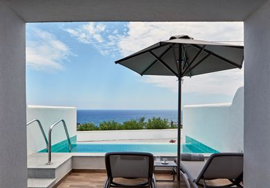 Country Style Sea View Room with Private Pool