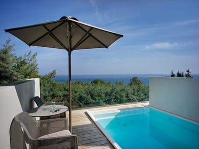 Exclusive Double Sea View Room Private Pool