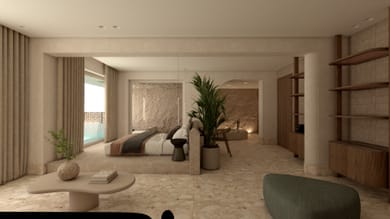 Cave Oasis Seafront Suite with Private Pool & Indoor Hydromassage Bathtub