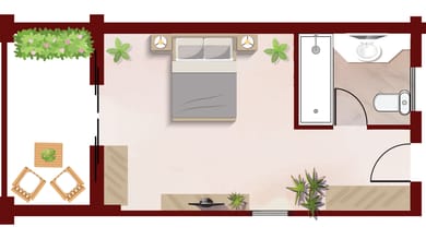 Botanica Bungalow Loft private balcony