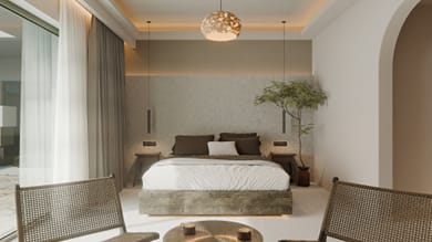 Grecale Grand Suite | Hot Tub & Pool View