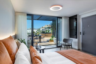 Penthouse Suite with Private Jacuzzi and Acropolis View