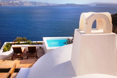 Luxury 2 Bedroom Villa with outdoor Plunge Pool & Sea View - Villa Hercules