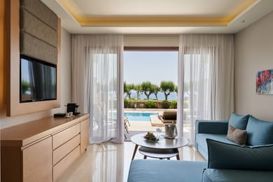 Junior Suite Beach Front Swim Up Sea View (Red Carpet Services)
