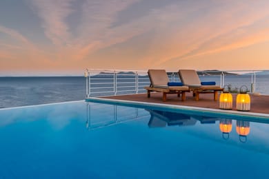 Karavi Villa: 270° Sea Views with Private Sea Access