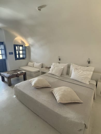 Premium Spa Room with Indoor Hot Tub with Private Balcony & Caldera View