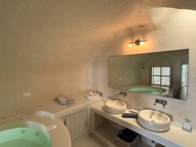 Premium Spa Room with Indoor Hot Tub with Private Balcony & Caldera View