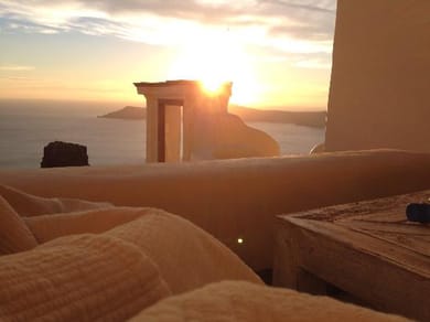 Premium Spa Room with Indoor Hot Tub with Private Balcony & Caldera View