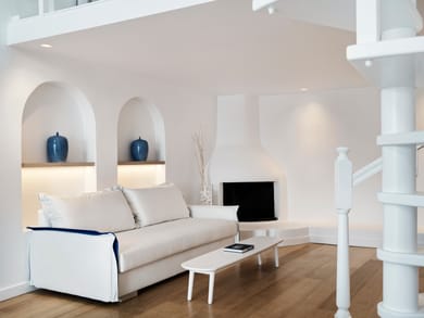 Katikies Suite with open air jetted tub