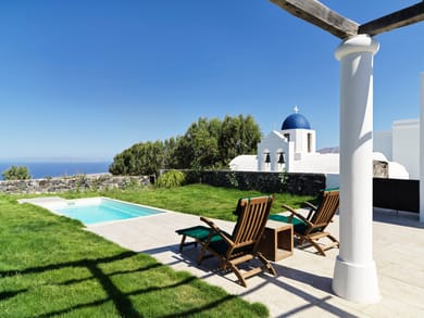 Katikies Garden Pool Suite Sea View