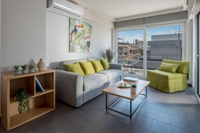 Grand Apartment | Terrace with Acropolis view