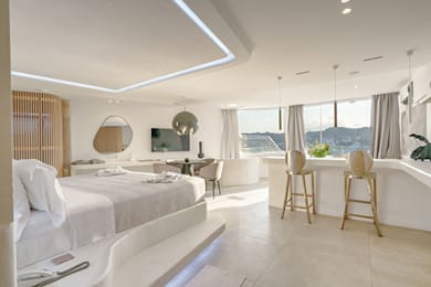 Mykonos Honeymoon Luxury Suite with Outdoor Jetted Tub