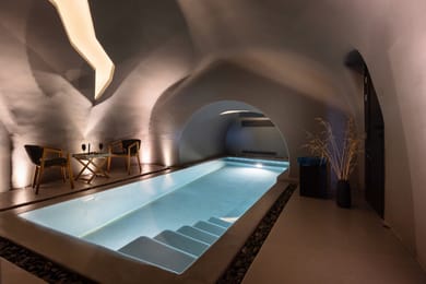 Kivotos Villa Sunset View with Outdoor Hot Tub & Indoor Pool
