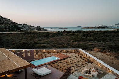 Cedar Forest Suite | Private Pool | Naxos Town View