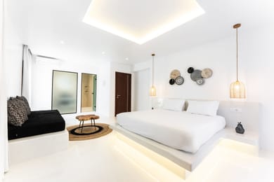 Family Suite with Outdoor Hot Tub & Sea View