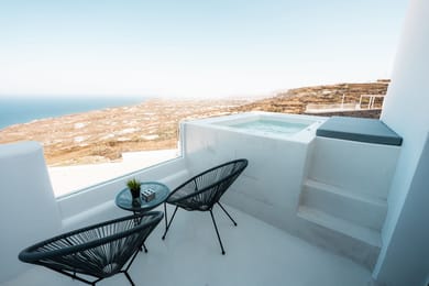 Family Suite with Outdoor Hot Tub & Sea View