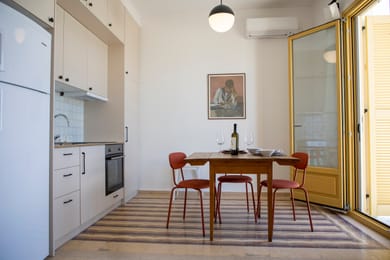 Port view apartment Aegina/port of Aegina