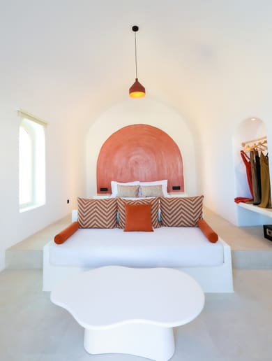 Deluxe suite with outdoor heated plunge pool