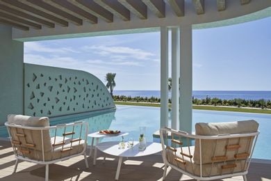 Mayia Suite with Private Pool Sea View & Free Transfer
