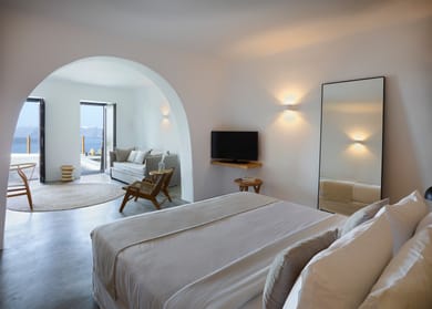 Superior Honeymoon Villa with Private Pool and Caldera View