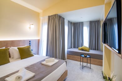 City Upper Floor Room