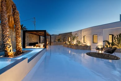 Mykonos Town Black Villa with Cave Heated Pool - Image 4